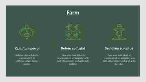 Editable Farm Icons PPT Template For Presentation