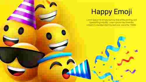 Amazing Happy Emoji PPT Presentation Template Design