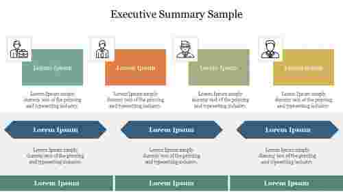Editable Executive Summary Sample PPT Template