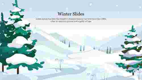 Editable Winter Slides Template Presentation Designs