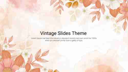 Attractive Vintage Google Slides Theme Presentation Template