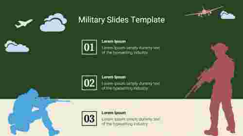 Attractive Free Military Google Slides Template Presentation