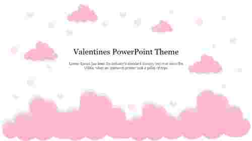 Pretty Pinkish Valentines PowerPoint Theme Slide
