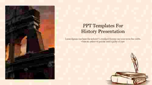 Simple PPT Templates For History Presentation Slide