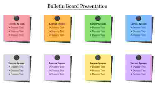 Multicolor Bulletin Board Presentation PPT Template