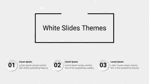 Stunning White Google Slides Themes Presentation Template