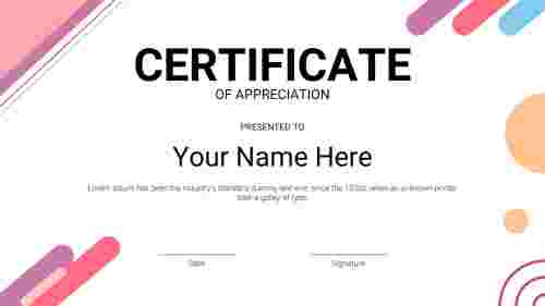 Try Certificate Of Participation Template PPT Free Download In Certificate Of Participation Template Ppt