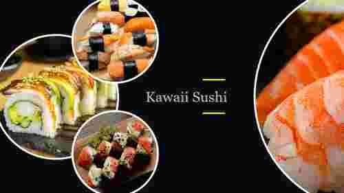Attractive Kawaii Sushi PowerPoint Presentation Template