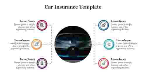 Attractive Car Insurance Template PowerPoint Slide