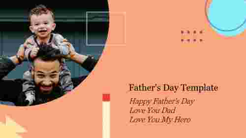 Father's Day Template PowerPoint Presentation Slide