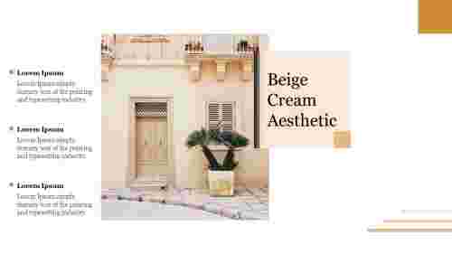 Modern Beige Cream Aesthetic Template Presentation
