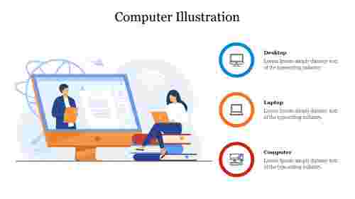 Modern Computer Illustration PowerPoint Presentation