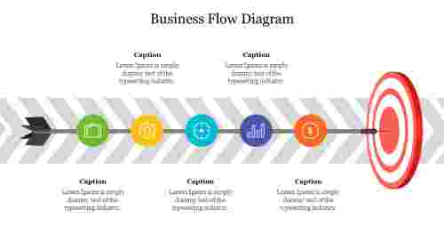 Business Flow Diagram For PPT Presentation Template