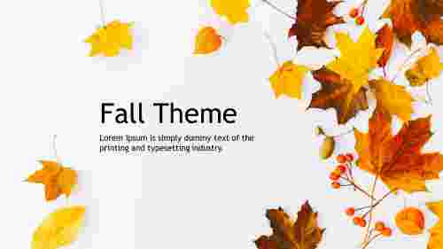 Awesome Fall Theme PowerPoint Presentation Designs
