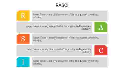 Creative%20RASCI%20PowerPoint%20Template%20With%20Five%20Nodes