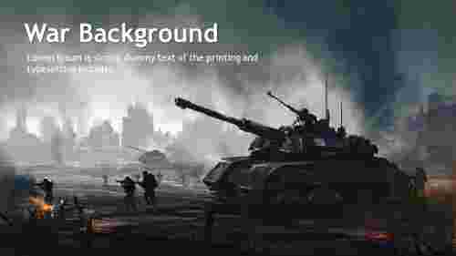War Background PPT Slide For Presentation