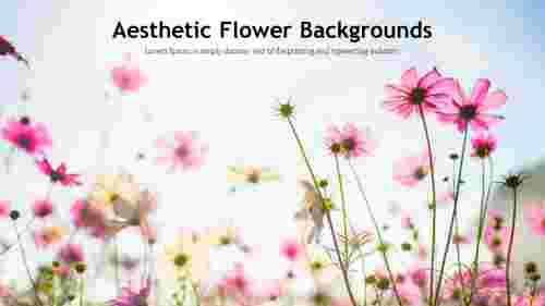 Creative Aesthetic Flower Backgrounds Slide Template