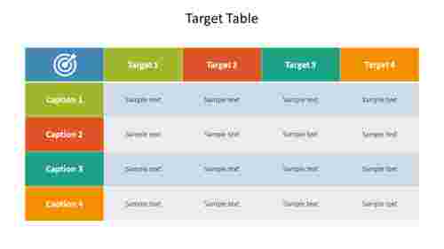 Target Table PowerPoint 
