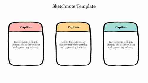 Multicolor Sketchnote Template For PPT Presentation