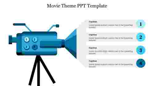 Best Movie Theme PPT Template  For Presentation Slides