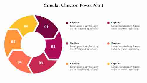 Grand Circular Chevron PowerPoint Presentation Template