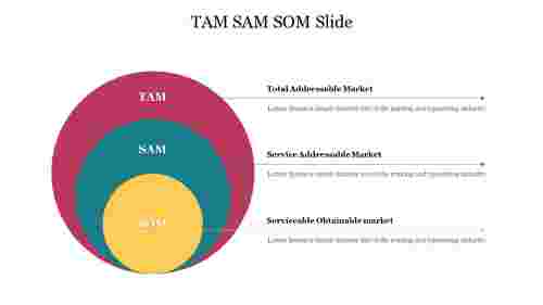TAM SAM SOM Slide For PPT Presentation
