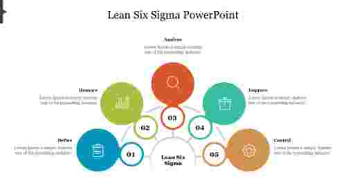 Creative Multicolor Lean Six Sigma PowerPoint Template