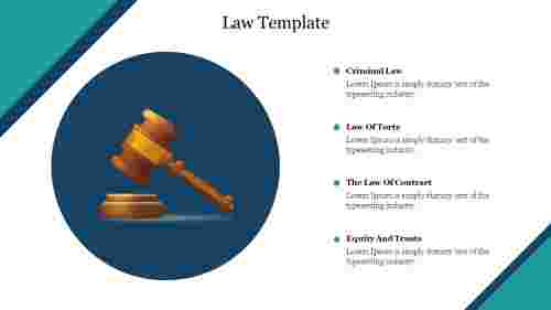 Attractive Law Template For PPT Presentation PowerPoint