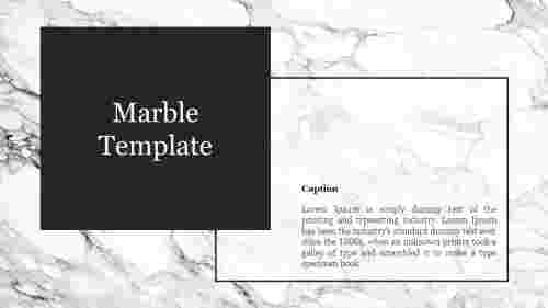 Creative Marble Template For Presentation Slide PPT