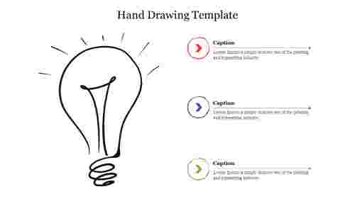 Editable Hand Drawing Template Presentation Slide PPT 