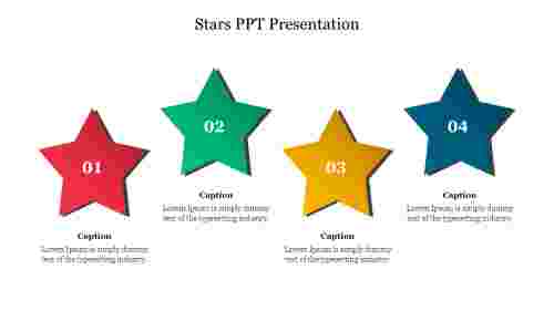 Multicolor Stars PPT Presentation Template
