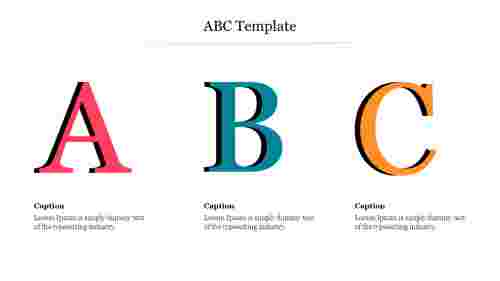 Creative ABC Template Presentation Slide