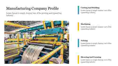 Best Manufacturing Company Profile PPT Template