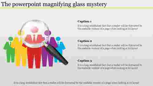 Innovative PowerPoint Magnifying Glass Mystery Slide