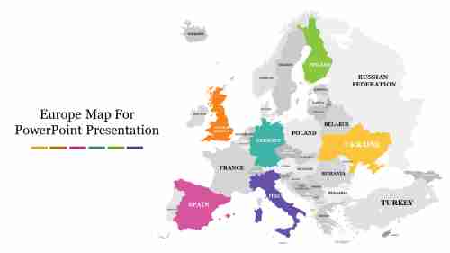 Europe Map For PowerPoint Presentation