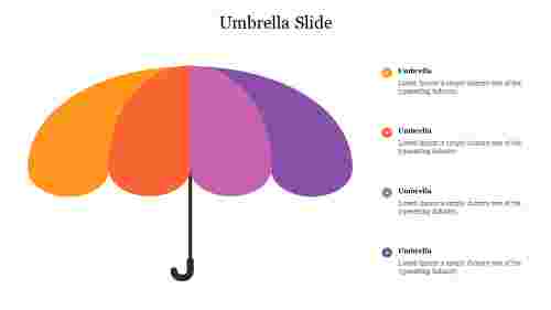 Creative Umbrella Slide PowerPoint Presentation Slide