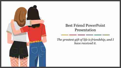 Best Friend PowerPoint Presentation Template Slide