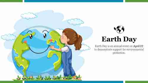 Stunning Earth Day PPT For Kindergarten For Presentation
