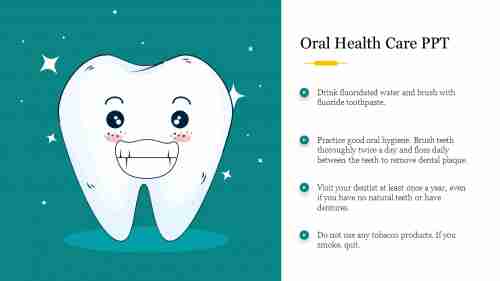 Amazing Oral Health Care PPT Presentation Slide