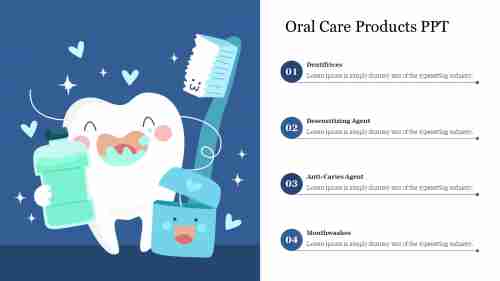 Awesome Oral Care Products PPT Presentation Slide