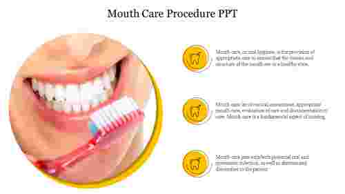 Best Mouth Care Procedure PPT Presentation Template