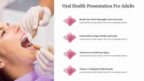 Best Oral Health Presentation For Adults Presentation Slide