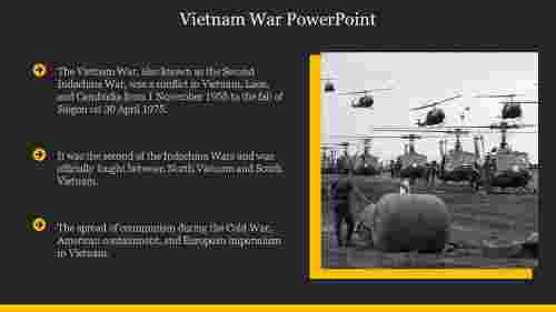 Vietnam War Project Middle School PowerPoint Slide