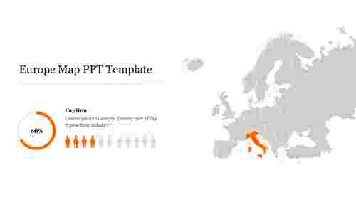 Europe Map PPT Template Free
