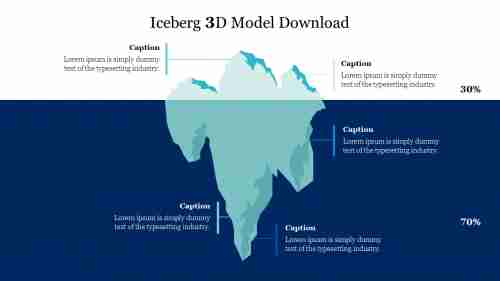 Stunning Iceberg 3D Model Download For Presentation