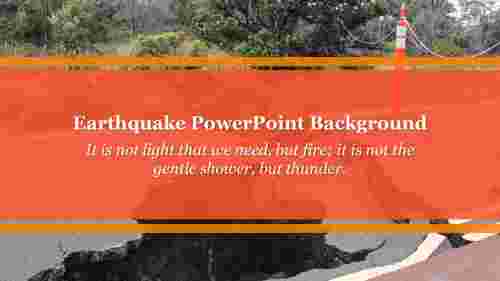 Creative Earthquake PowerPoint Background For Presentation