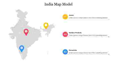 Effective India Map Model Presentation Template