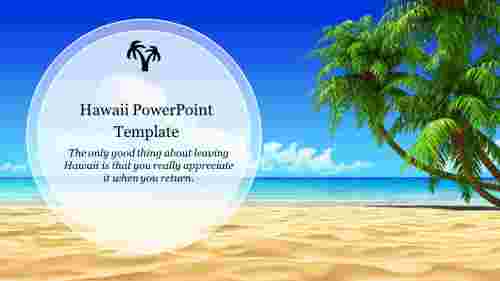 Amazing Hawaiian PowerPoint Template For Presentation