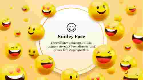 Stunning Smiley Face PowerPoint Background Presentation