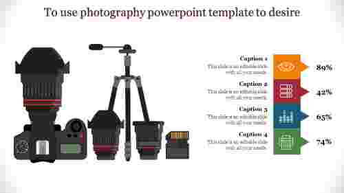 Four%20stages%20photography%20powerpoint%20template%20with%20camera%20image
